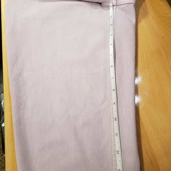 Spanx Women’s Light Pink Jean Leggings Size Large – Soft Stretch Denim Pre-Owned - Picture 6 of 16